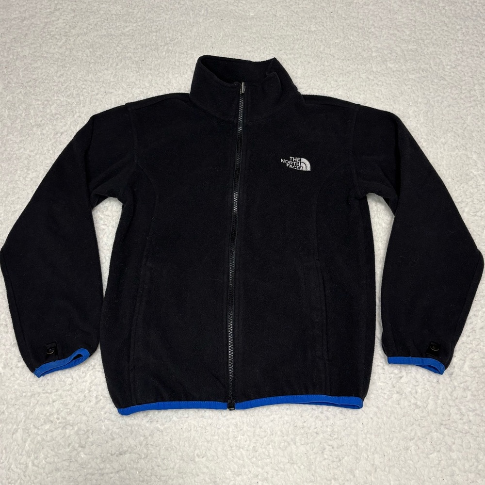 The North Face Kids Jacket - Black with Blue Trim